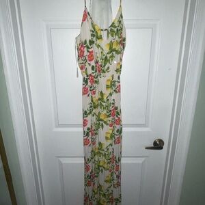Floral Capri Lemons Maxi Dress (Size M)